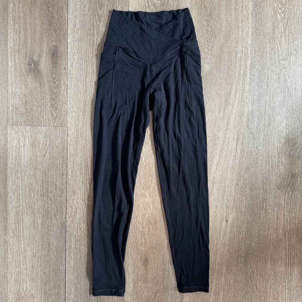 OFFLINE by Aerie Leggings Womens S Black Real Me Xtra Crossover High Rise 7/8